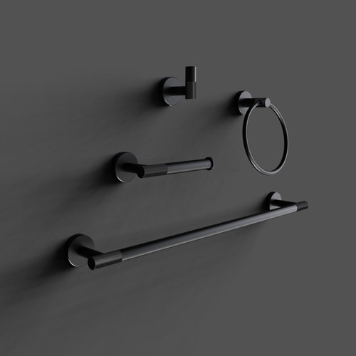 Wayfair Matte Black Bathroom Hardware Sets You'll Love in 2023